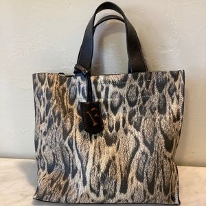 Furla animal print mini tote